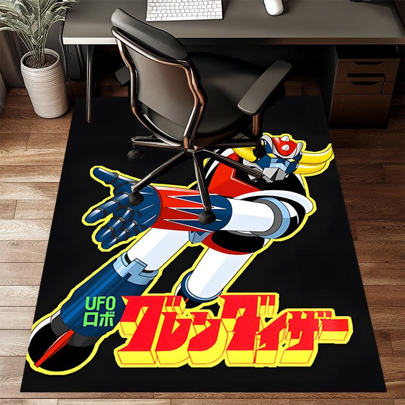 1pc UFO Robot Grendizer6 Design Printed Area Rug Carpet for Bedroom Living Room Home Decor Rugs Mat Non Slip Mat Rug for Bedside