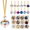 Christmas Ornaments Glass Symphony Crystal Pendant Diy Christmas Tree Decoration Pendant Decorative Ball Glazed Beads