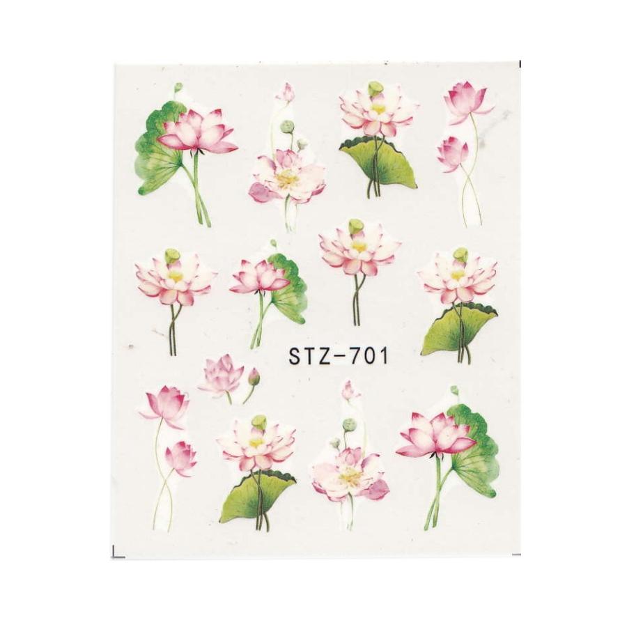 Nail Water Decals Transfer Flower Leaves Butterfly Nail Art Stickers Nail Art Manicure DIY