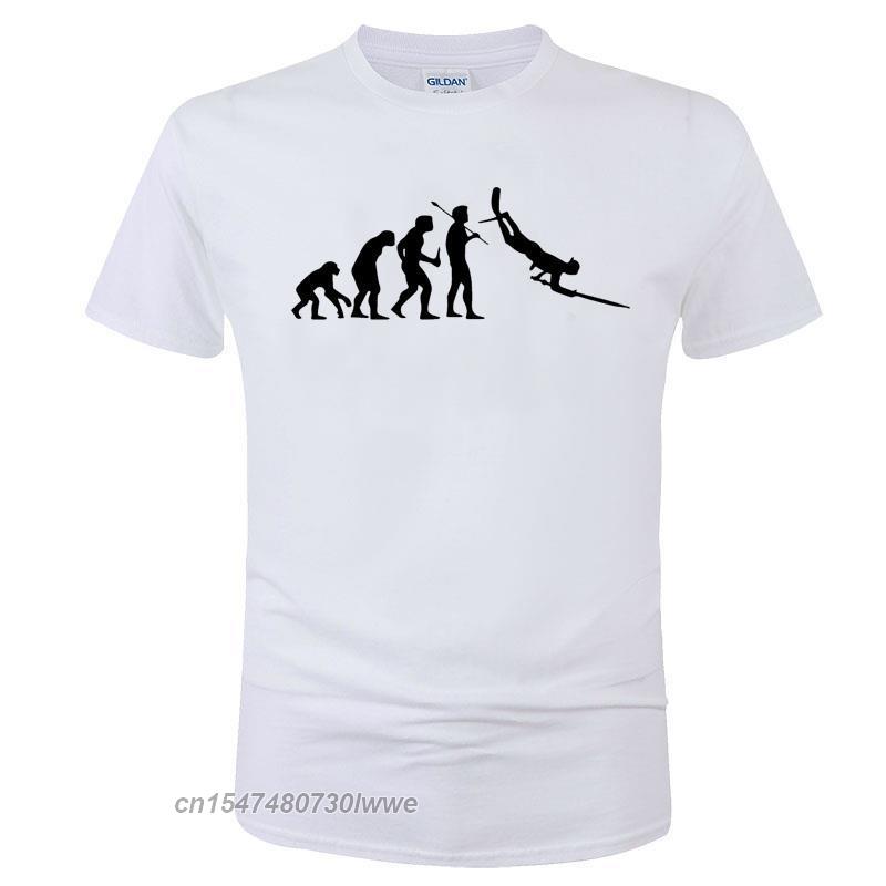 Evolution Spearfishing Spear Fish Scuba Dive Diving Fishing Print T Shirt Cotton Crew Neck Unisex Clothing Tees