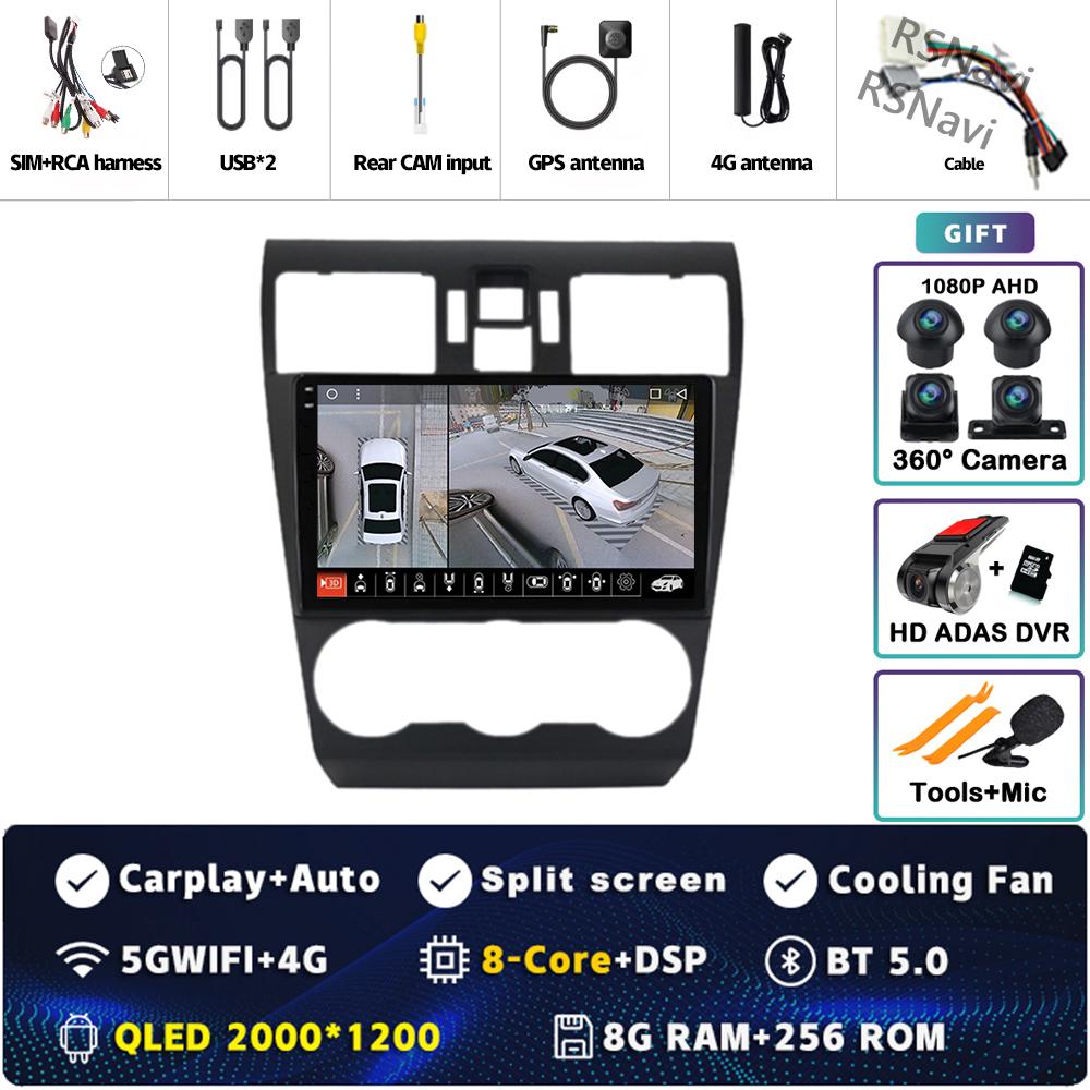 Android 14 Carplay Car Radio For Subaru WRX Forester 4 SJ 2016 - 2022 Multimedia Video Player Navigation GPS Stereo 2Din DVD DSP