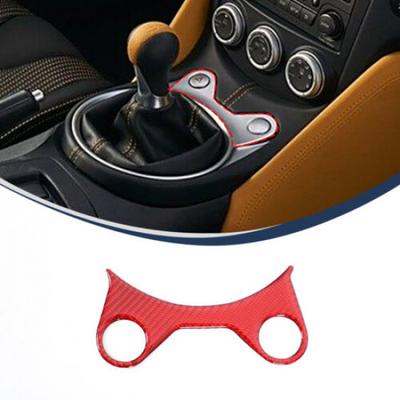 Autocollant Garniture Cadre Panneau Console Centrale Fibre de Carbone Pour Nissan 370Z Z34 2009-20