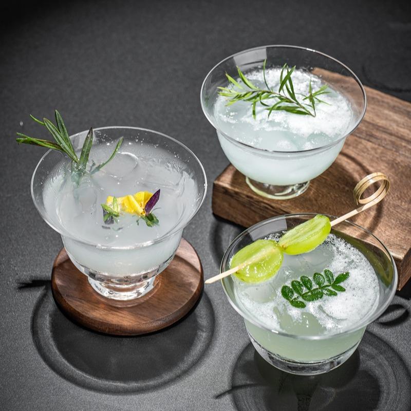 Japanese Style Cocktail Glass Cup Creative Thin Tea Cups Transparent Whiskey Cup Drink Glass Cup Special Wine Glasses Cups