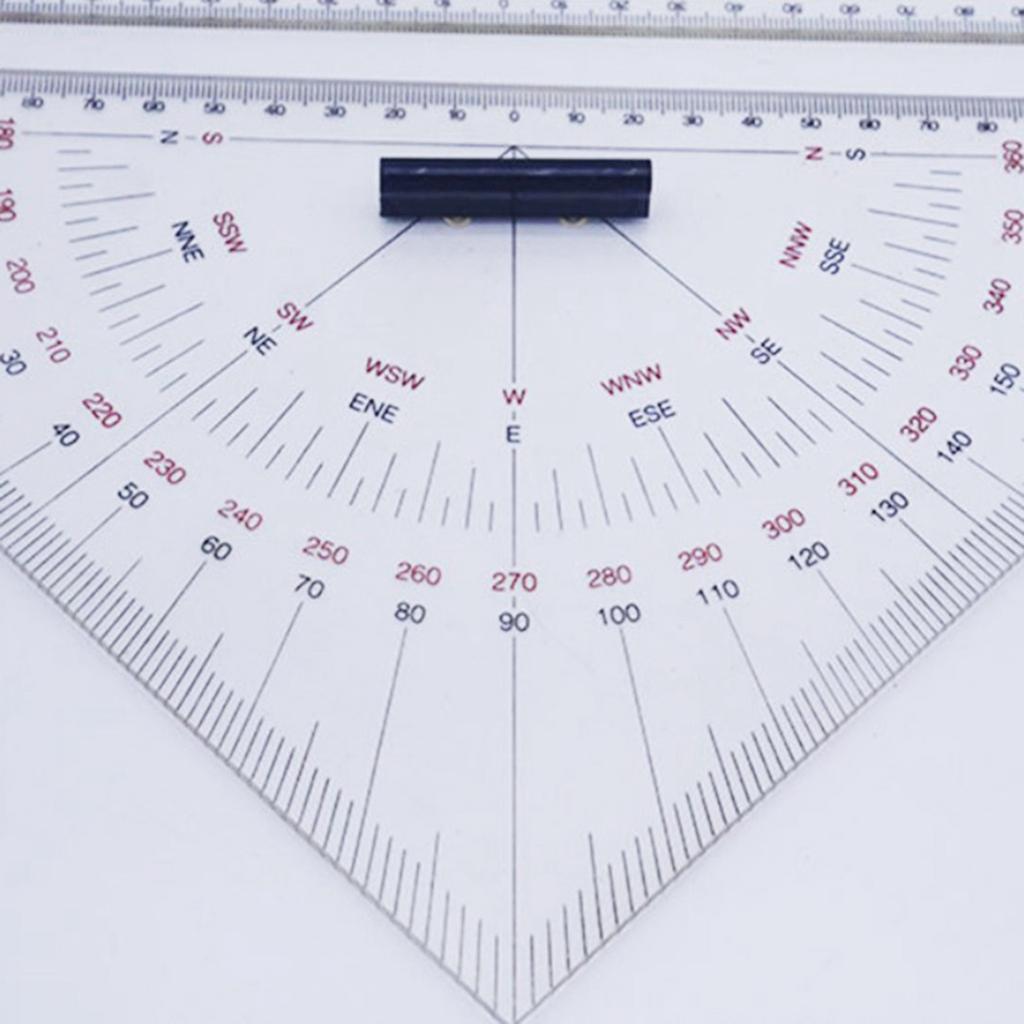300mm Large-Scale Triangle Ruler Protractor for Ship Drawing Teaching Engineering Geometry Rulers Math Protractor Ruler