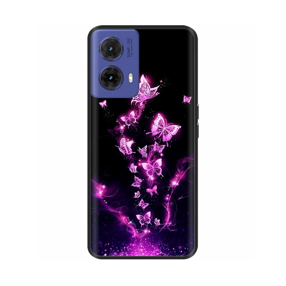 For Motorola Moto G85 Case Butterfly Soft Matte Silicone Back Cover For Moto G85 5G Cases MOTOG85 G 85 5G Funda Full Phone Coque