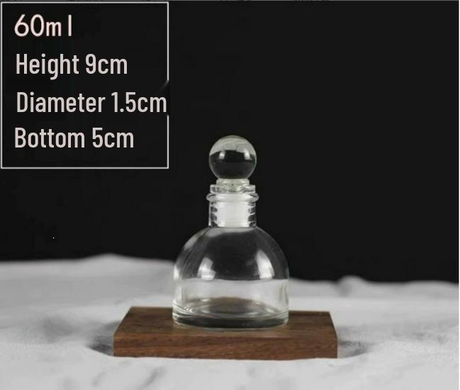 150ml Transparent Mini Glass Bottle for Liquor, Cold Brew Coffee, Fruit Wine, and Dispensing, with Sealed Two Ounce Capacity