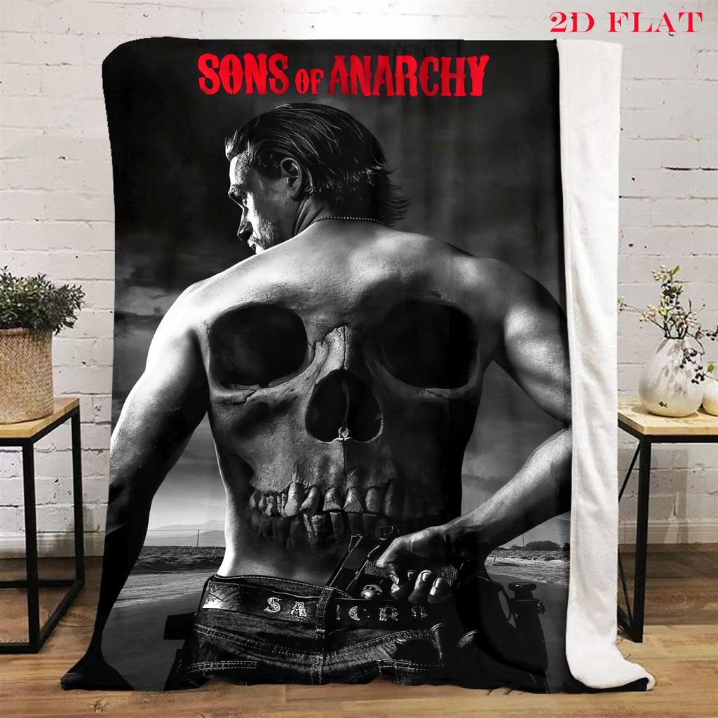 Sons Anarchy: Brotherhood Rebellion Blanket Home Decor Blanket Nap Blanket Office Rest Blanket Machine Washable