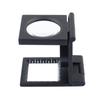 Foldable Folding Magnifier LED Lights Magnifying Glass Reading Aid Linen Tester  Jewellery Loupe