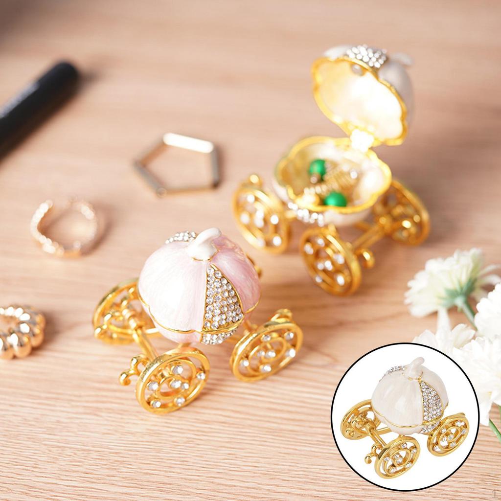 Enameled Decorative Handmade Ornament Collectible Figurine Unique Gift Jewelry Trinket Box for