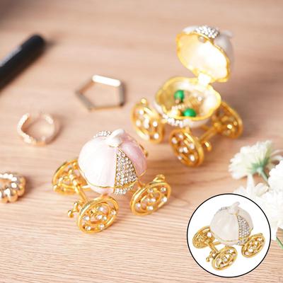 Enameled Decorative Handmade Ornament Collectible Figurine Unique Gift Jewelry Trinket Box for