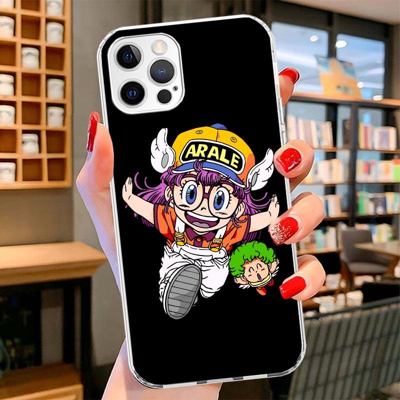 Dr Slump Arale Anime Cover Phone Case For iPhone 16 17 Air 15 14 Pro Max 16E Phone Case 13 Mini 12 11 7 SE 8 Print Pattern Fit C