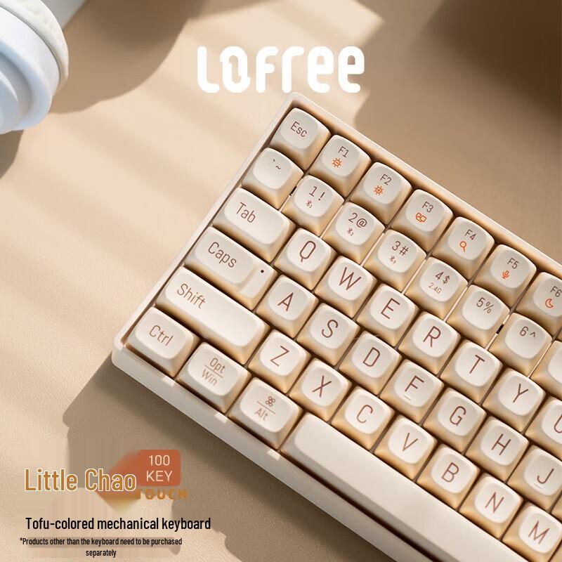 Lofree Xiaoqiao 100-Tasten kabellose mechanische Tastatur mit drei Modi