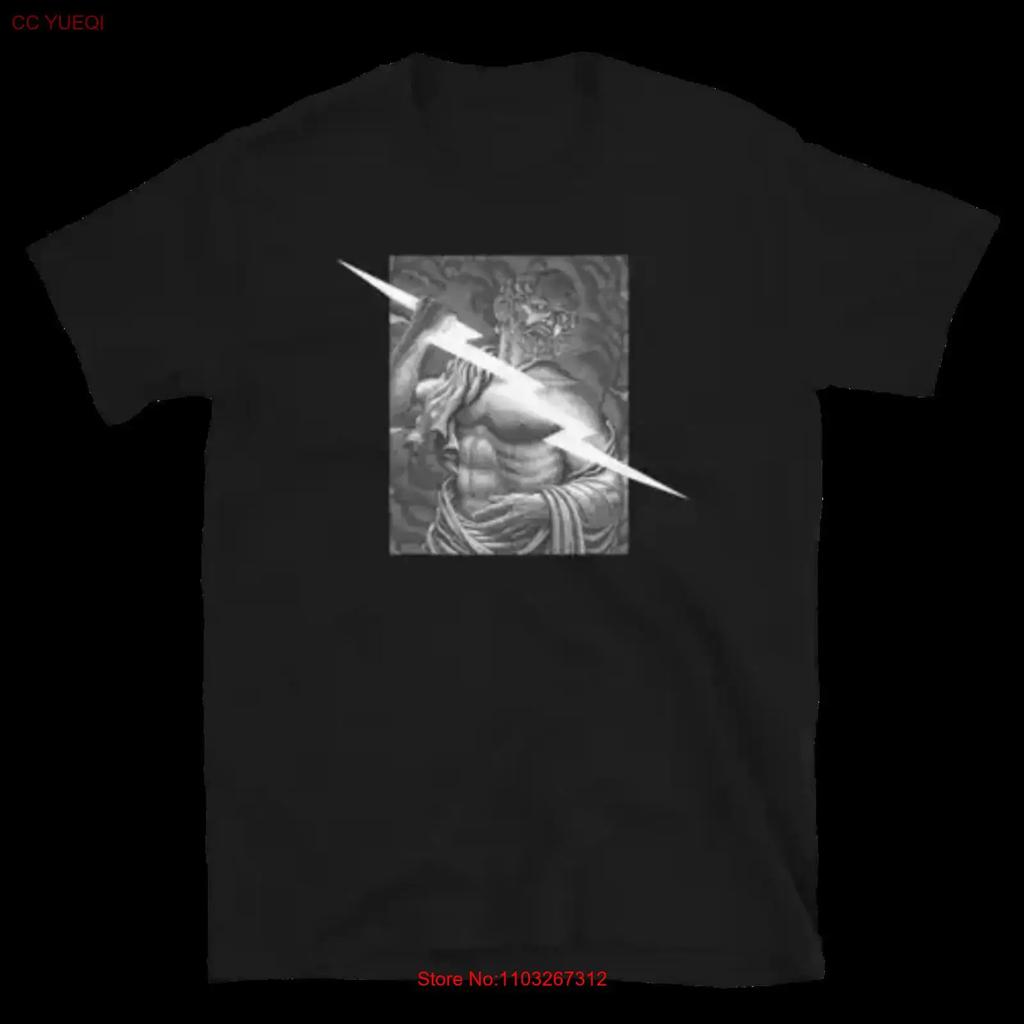 Greek God Art Zeus Printed T Shirt Vintage Graphic Homme Casual Soft Slightly Designer Clothes Comfortable Stretched