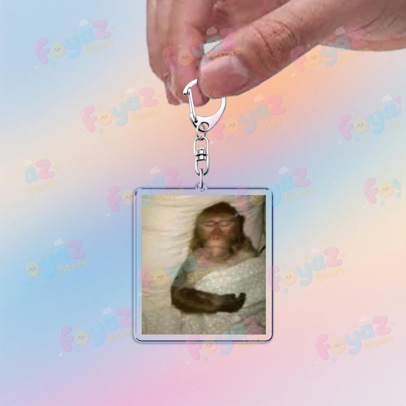 

Fuuny Monkey Meme Keychain for Accessories Three Wise Monkeys Cute Animals Keyring Key Chains Jewelry Fans Friends Gifts