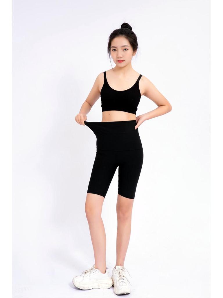 Set Pantaloni Sport de Modelare pentru Femei 9 Minute - Control Abdomen, Croială Strânsă, Design cu Nasturi