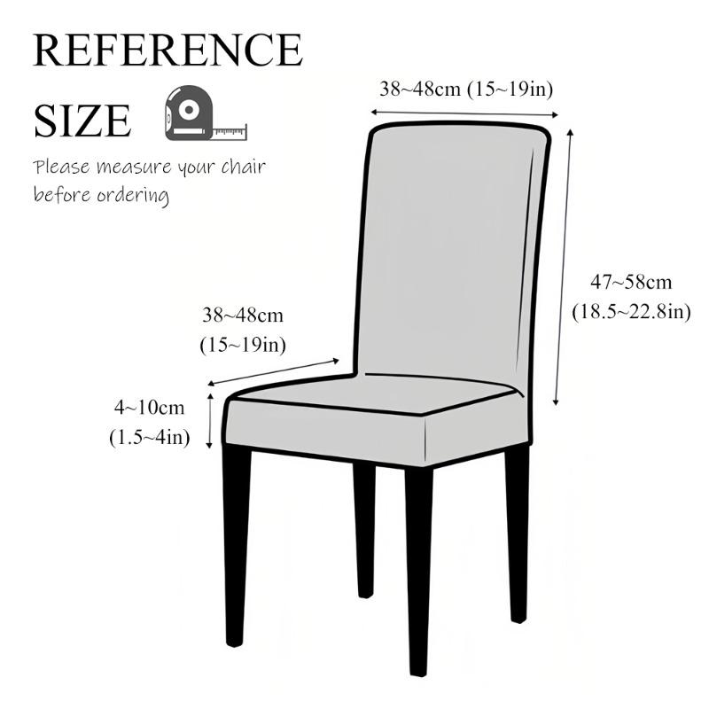 1PC Jacquard Dining Chair Cover Elastic Dustproof Chairs Cover New Solid Color Non-slip Chair Protector for Home Banquet Hotel