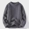 Men's Soft Knit Sweater – Trendy, Warm Round Neck Sweater for Autumn/Winter