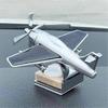 Solar Powered Rotating Aircraft Desktop Aircraft Decoration Interior Decoration Car Decoration Children's Birthday Gift