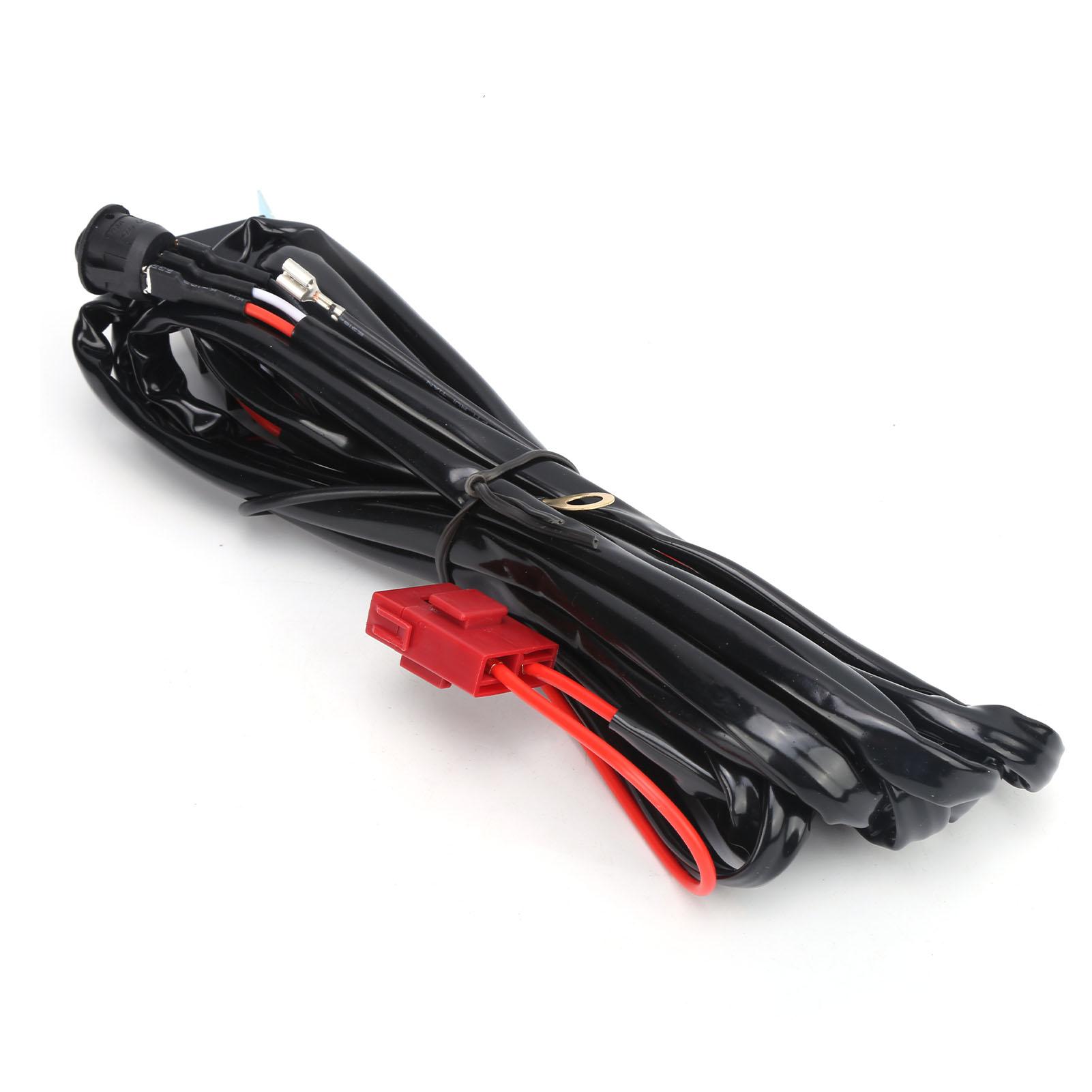 

2m Switch Wiring Harness with DT Interface Water Resistance Black for LED Car Spotlights 40A 12V