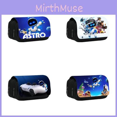 Astro Bot Dwukomorowy piórnik z materiału nylonowego dla dzieci i uczniów