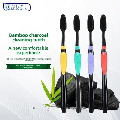 Jian Bambusové uhlí Měkký zubní kartáček - Unisex, Jemné vlákno