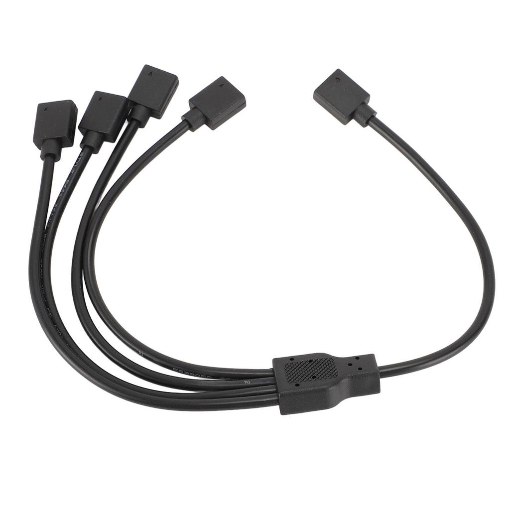 ARGB Splitter Cable 1 To 4 Female To Female 5V 3 Pin RGB Splitter Extension Cable for Computer Chassis CPU Cooler and