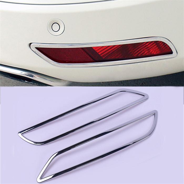 Car Styling Front Fog Lamps Cover Grille Slats Car Fog Lights Cover Decoration ABS Stickers Strips for Volvo XC60 2014-2016 Year