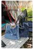 Personalized Floral Embroidery Denim Tote Bag - Fashionable, Large-Capacity Shoulder Bag for Women