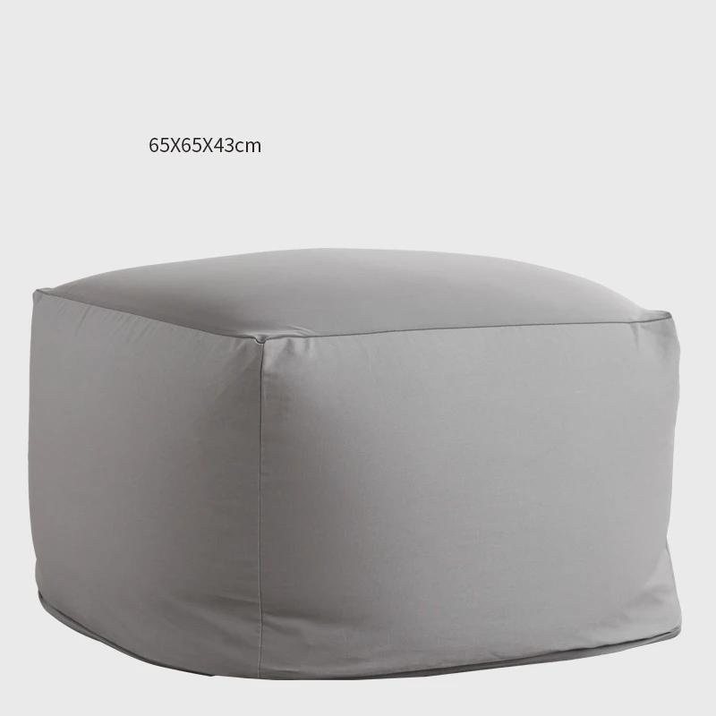 Японский стиль Ненаполненный мешок-пуф Диван-чехол Домашний Мягкий Детский Диван Одиночное Кресло Пуф Диван Татами Мебель для гостиной 55x55x38cm