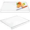 Bending Edge Chopping Board Transparent/Black Countertop Protector Kneading Board  Dough