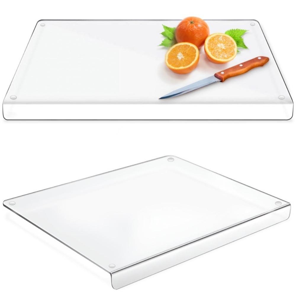 Transparent/Black Chopping Board Bending Edge Countertop Protector Kneading Board Restaurant