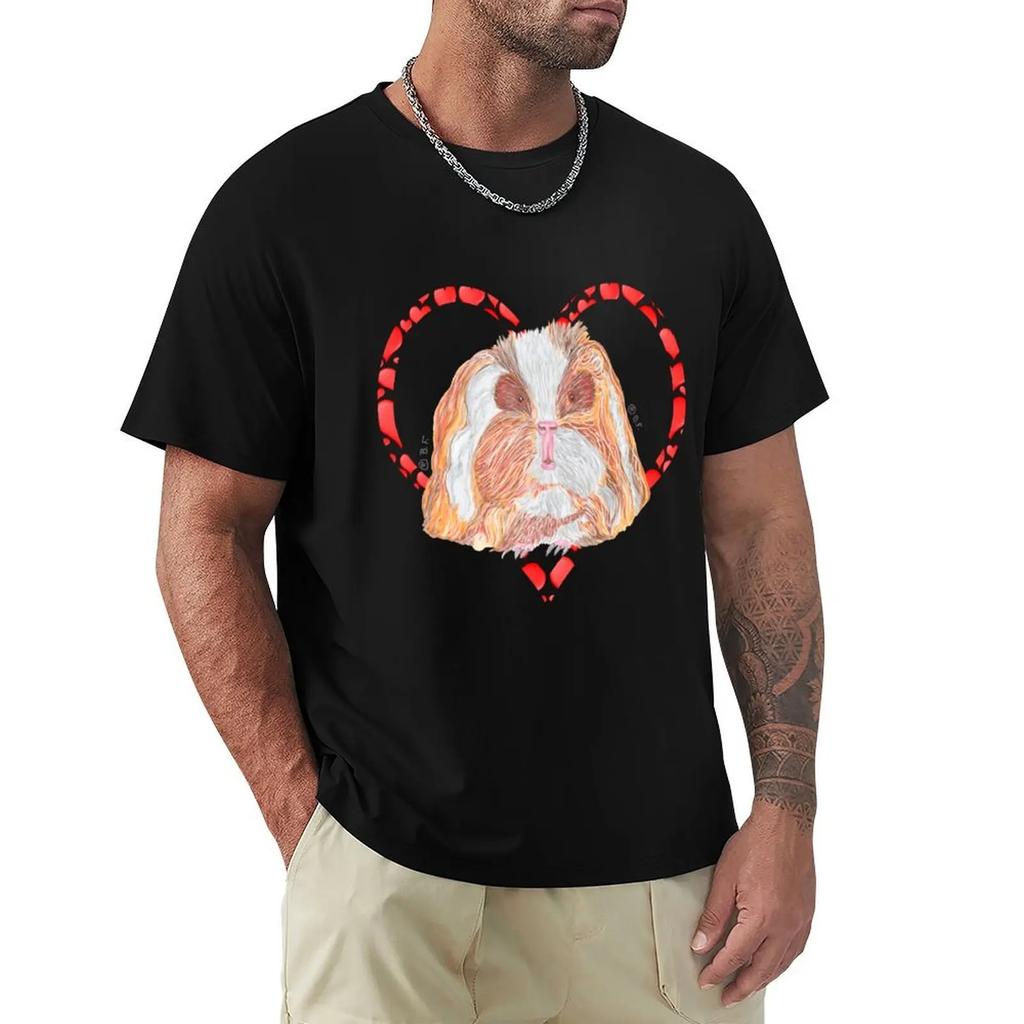 TEXEL GUINEA PIG HEART T-shirt Aesthetic clothing heavyweights clothing