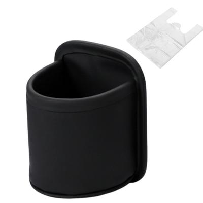 PALTIA Car Drink Holder Storage Pocket with 50 Trash for Small and Trash for Rear Seat Leather Bags, Items, Cups, Cans, Doors, (2)