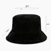 Korean Lamb Faux Fur Bucket Hat Lady Winter Warm Soft Panama Hat Outdoor Fisherman Cap For Women Solid Color Beanie Bonnet 2025