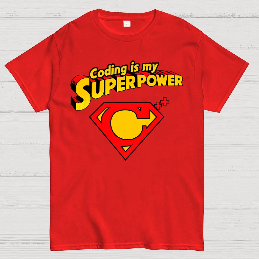 Coding Is My Superpower Cotton Summer Casual Cool Loose T-Shirt
