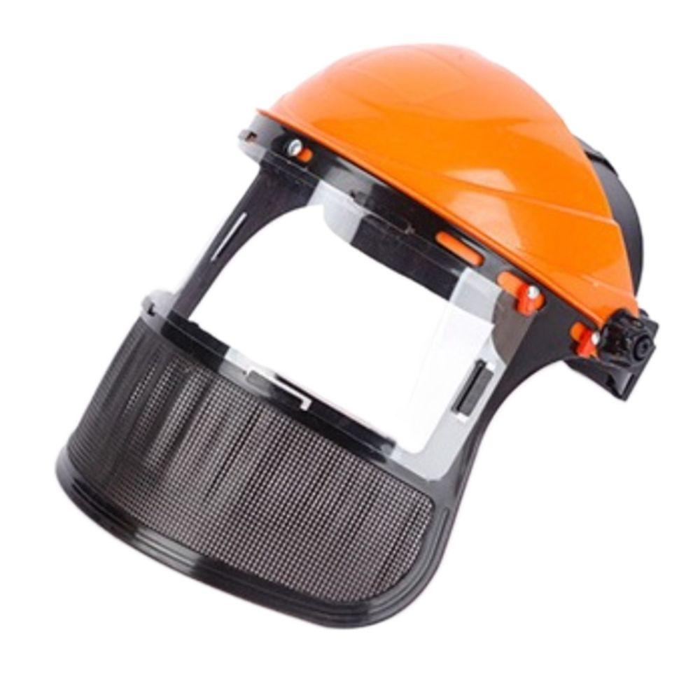 Mesh Protective Mask PVC Clear Face Shields Impact Resistant Safety Helmet Hat  Garden