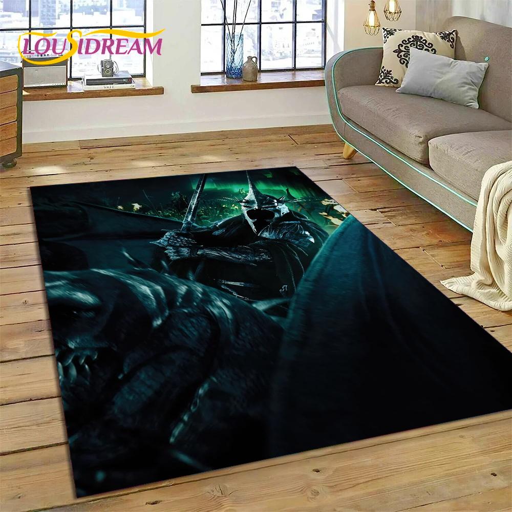 L-Lord of The Rings H-Hobbit Movie Carpet Rug for Bedroom Living Room Home Sofa Decoration,Children Game Large Decor Floor Mat