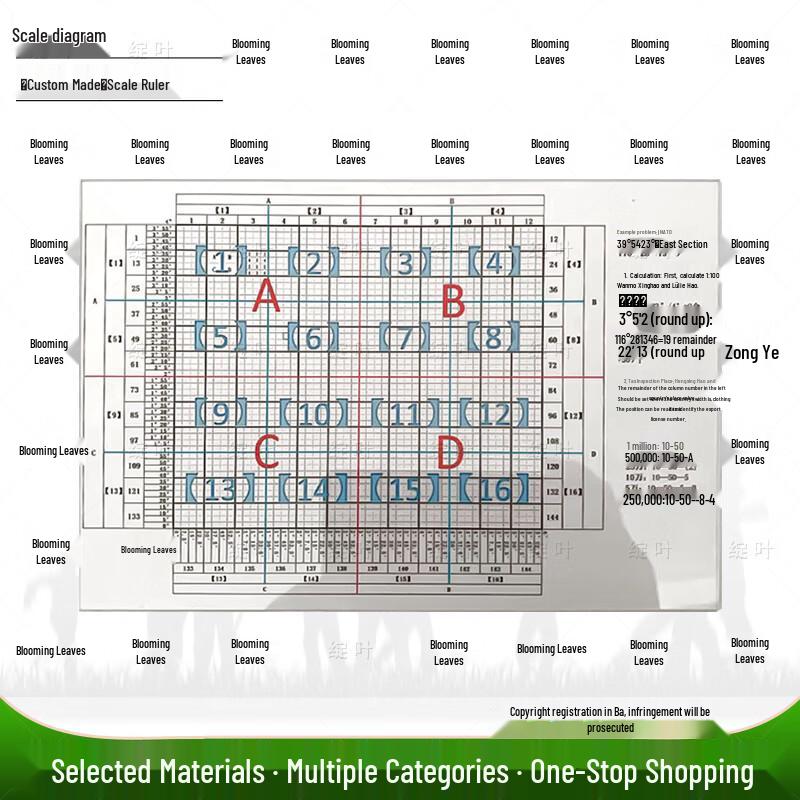 Multi-functional Tactical Map Plotting Ruler
