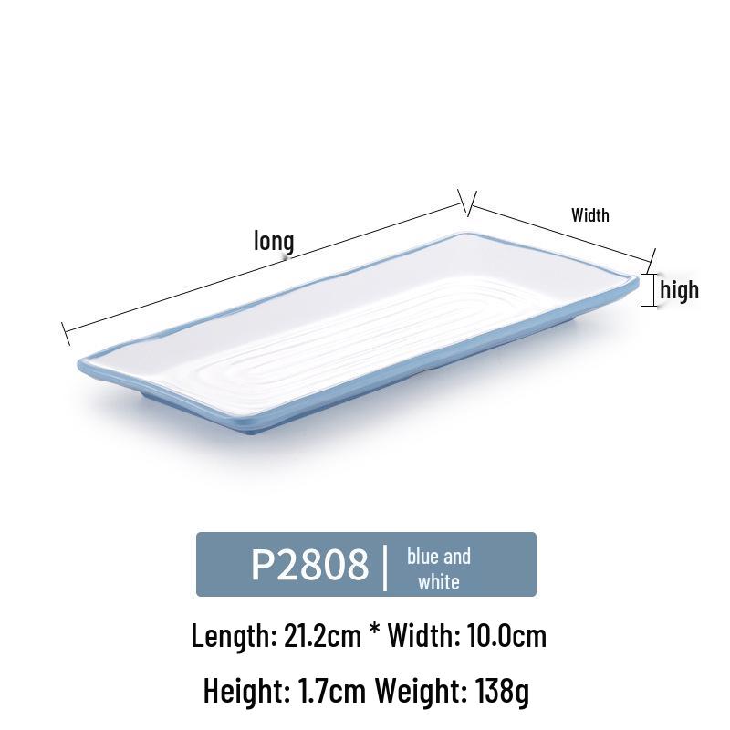 Kaibaiya Melamine Rectangular Sushi & BBQ Tray