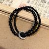 1Pcs Beads Bracelet Men Women Natural Lapis Lazuli Amethyst Yellow Tiger Eye Stone Beads Bracelet Jewelry