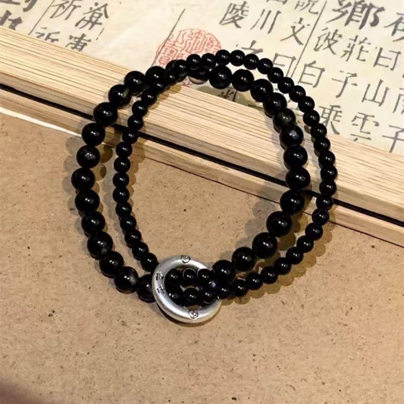 1Pcs Beads Bracelet Men Women Natural Lapis Lazuli Amethyst Yellow Tiger Eye Stone Beads Bracelet Jewelry