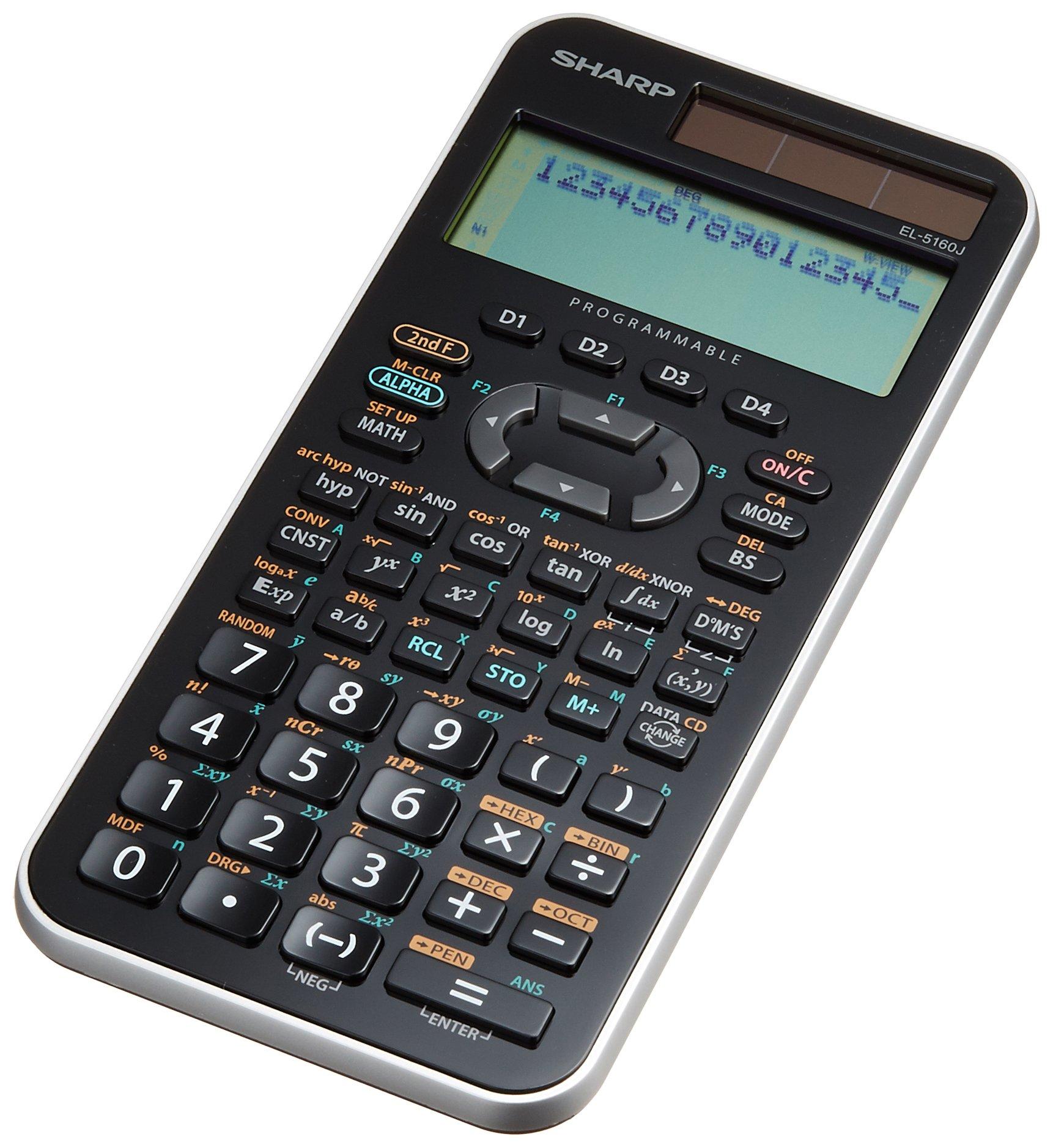 

SHARP Programmable Function Calculator Pythagoras 473 Functions EL-5160J-X чёрный