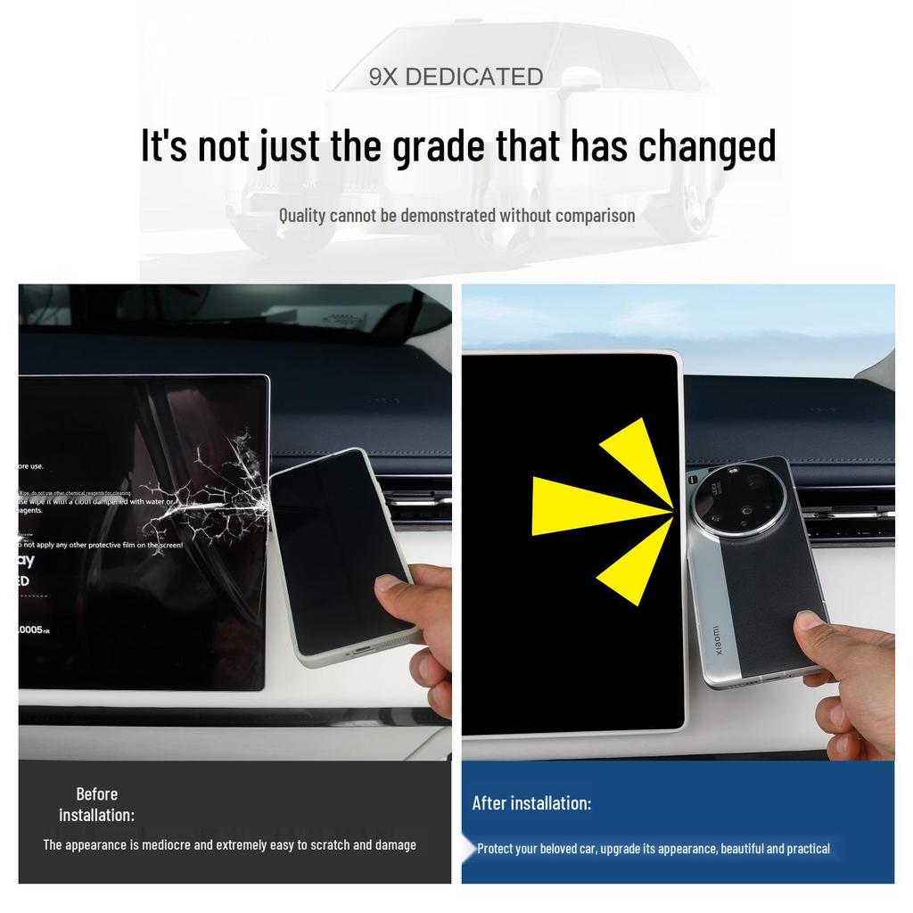 Zeekr 9X Screen Protector: Soft Silicone Anti-Collision Cover for Interior and Accessories.