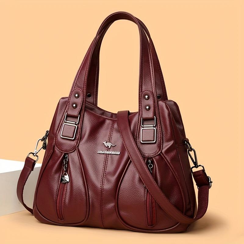 Stylish Large Capacity Women’s Shoulder Bag, Versatile Tote with Multiple Compartments, Perfect for Travel, Commuting, Shopping