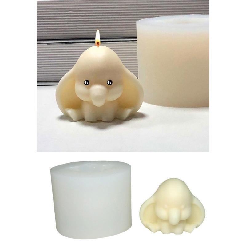 Elephant Candle Molds Elephant Resin Molds for Making Candle Soap Chocolate Muffins Mousses Baking DIY Room Decorations