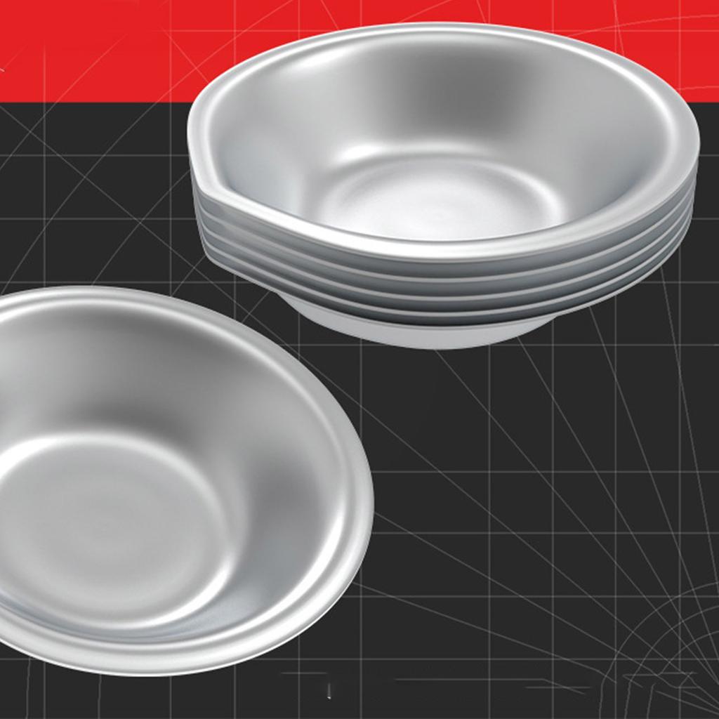 6Pcs Stainless Steel Paint Mixing Tray Set Suitable for Artists and DIYer Projects in Various Setting, Home & Studio Use