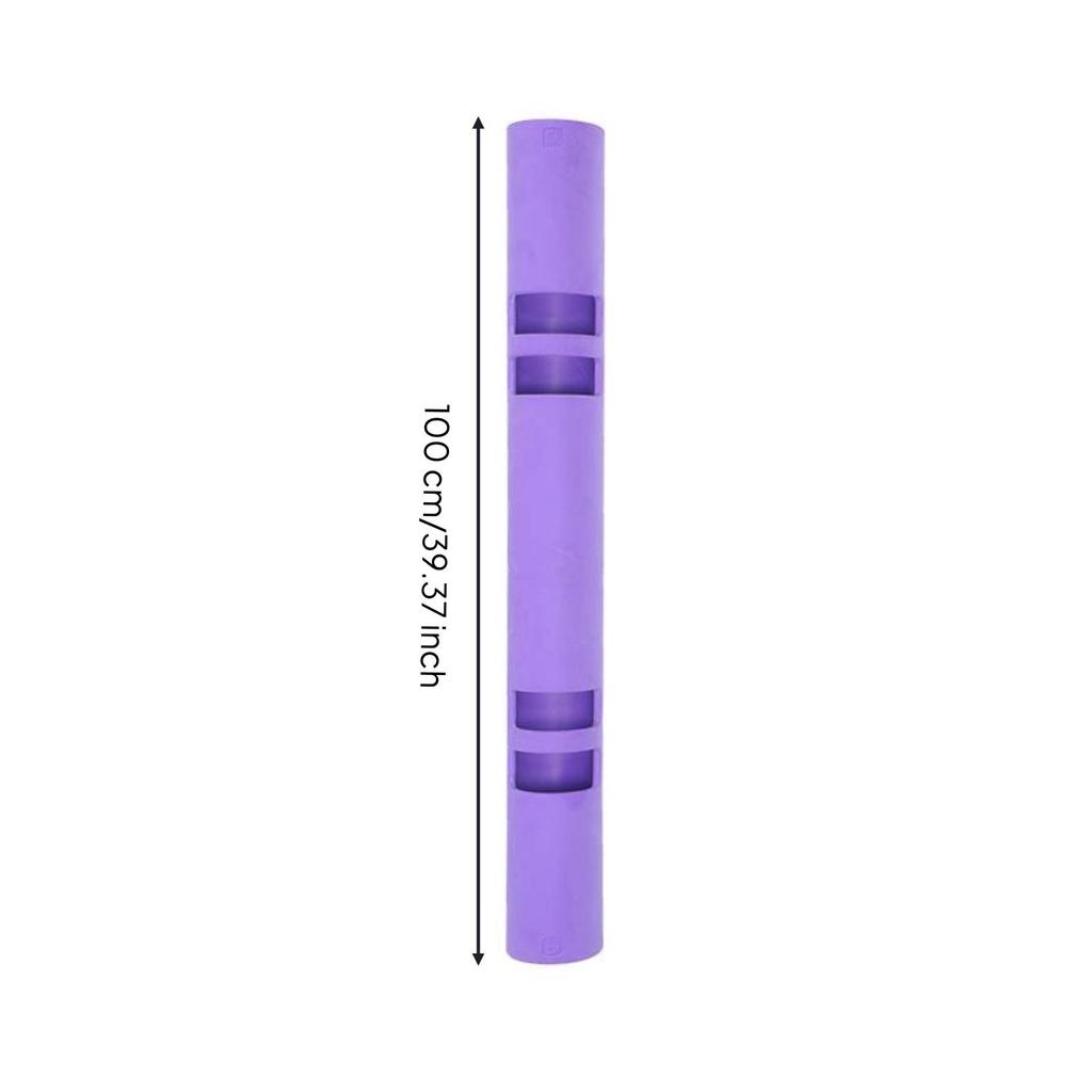Fitness Tube with Grip Openings Hollow Exercise Cylinder Matte Weighted