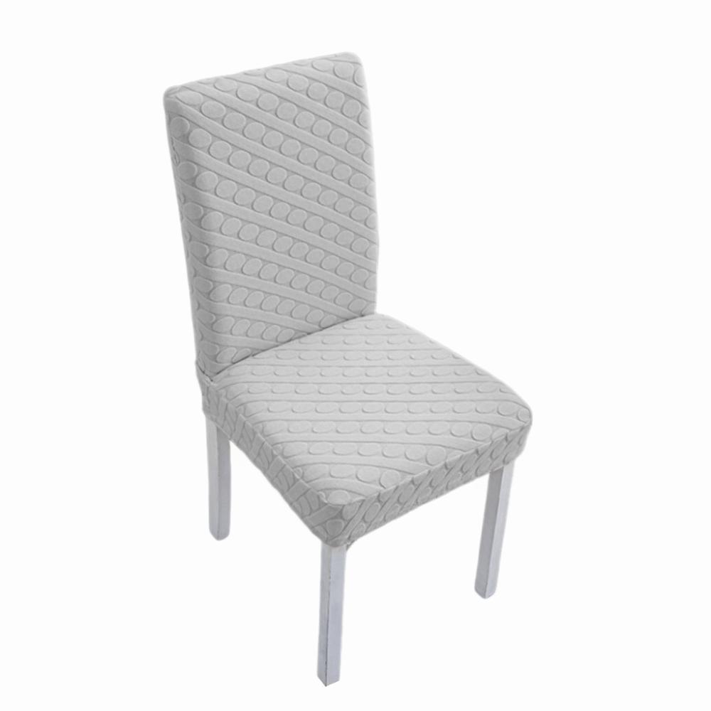 1Pcs Thickened Universal Chair Cover Soft Elastic Removable Stool Slipcover Jacquard Washable Backrest Protector