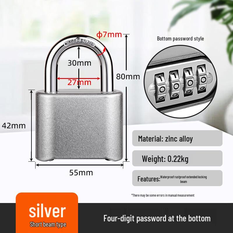 Xixing Outdoor Waterproof Combination Padlock 50mm