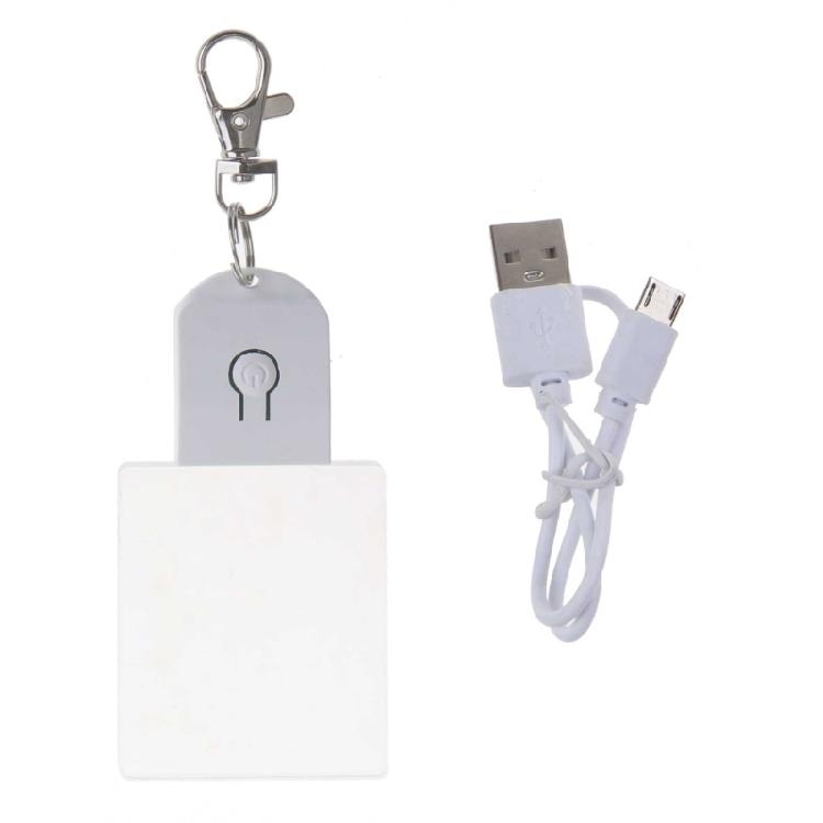 Small Night Light Keychain Luminous Pendant for Backpack Bar Ornament-Creative